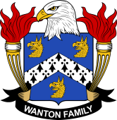 Coat of arms used by the Wanton family in the United States of America