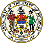 US State Seal for Delaware 1907