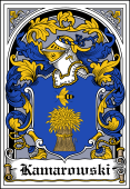 Polish Coat of Arms Bookplate for Kamarowski