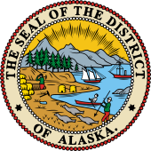 US State Seal for Alaska 1884