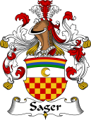 German Wappen Coat of Arms for Sager