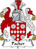 English Coat of Arms for the family Packer