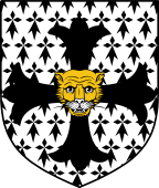 English Family Shield for Dicksen or Dickson