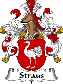 German Wappen Coat of Arms for Straus