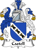 English Coat of Arms for the family Castell