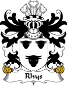 Welsh Coat of Arms for Rhys (AP BELDRI AP CYDIFOR FAWR)