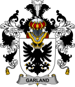 Irish Family Coat of Arms (v.25b) Garland or McGartland
