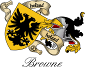 Sept (Clan) Coat of Arms from Ireland for Browne