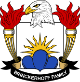 Coat of arms used by the Brinckerhoff family in the United States of America