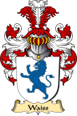 v.23 Coat of Family Arms from Germany for Waiss