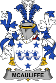 Irish Coat of Arms for McAuliffe