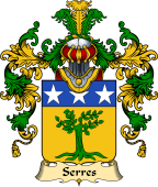 French Family Coat of Arms (v.25) Serres
