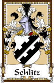 German Coat of Arms Wappen Bookplate  for Schlitz