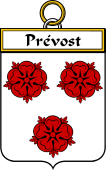 French Coat of Arms Badge for Prévost