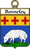 French Coat of Arms Badge for Bonnefoy