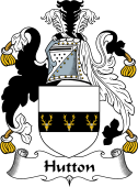 English Coat of Arms for the family Hutton I