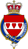 British Garter Coat of Arms for Thornton (Scotland)