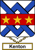 English Coat of Arms Shield Badge for Kenton
