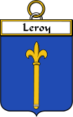 French Coat of Arms Badge for Leroy (Roy le)
