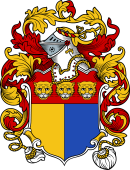 English or Welsh Coat of Arms for Caldecot (Sussex, Cambridgeshire, and Norfolk)