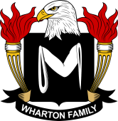 Coat of arms used by the Wharton family in the United States of America