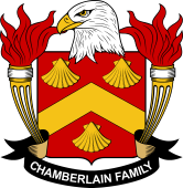 Coat of arms used by the Chamberlain family in the United States of America