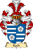 v.23 Coat of Family Arms from Germany for Koch