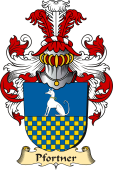 v.23 Coat of Family Arms from Germany for Pfortner