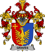 Irish Family Coat of Arms (v.25b) Graves or Greaves