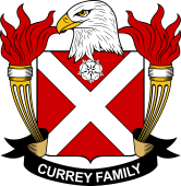 Coat of arms used by the Currey family in the United States of America