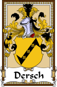 German Coat of Arms Wappen Bookplate  for Dersch