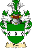 English Coat of Arms (v.23) for the family Don