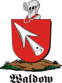 German shield on a mount for Waldow