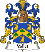 Coat of Arms from France for Vallet (du)