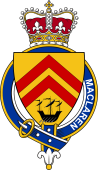 British Garter Coat of Arms for McLaren (Scotland)