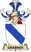 Republic of Austria Coat of Arms for Grabner (de Rosenberg)