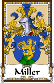 German Coat of Arms Wappen Bookplate  for Miller