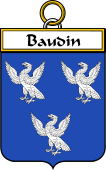French Coat of Arms Badge for Baudin