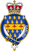 Families of Britain Coat of Arms Badge for: Darling (England)