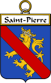 French Coat of Arms Badge for Saint-Pierre