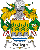 Spanish Coat of Arms for Gallego or Gallegos