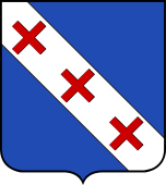 French Family Shield for Croix (de la)