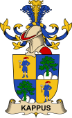 Republic of Austria Coat of Arms for Kappus (de Pichlstein)