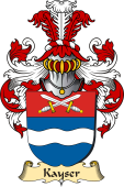 v.23 Coat of Family Arms from Germany for Kayser