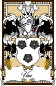Scottish Coat of Arms Bookplate for Van
