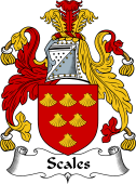 English Coat of Arms for the family Scales