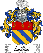 Araldica Italiana Coat of arms used by the Italian family Emiliani