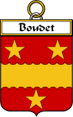 French Coat of Arms Badge for Boudet