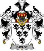 Irish Family Coat of Arms (v.25b) Savage