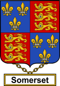 English Coat of Arms Shield Badge for Somerset
